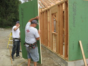 Installing the insulated panels