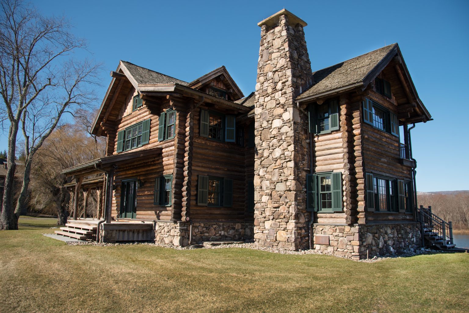 Hudson Valley Log Cabin Design - New Dimension Construction