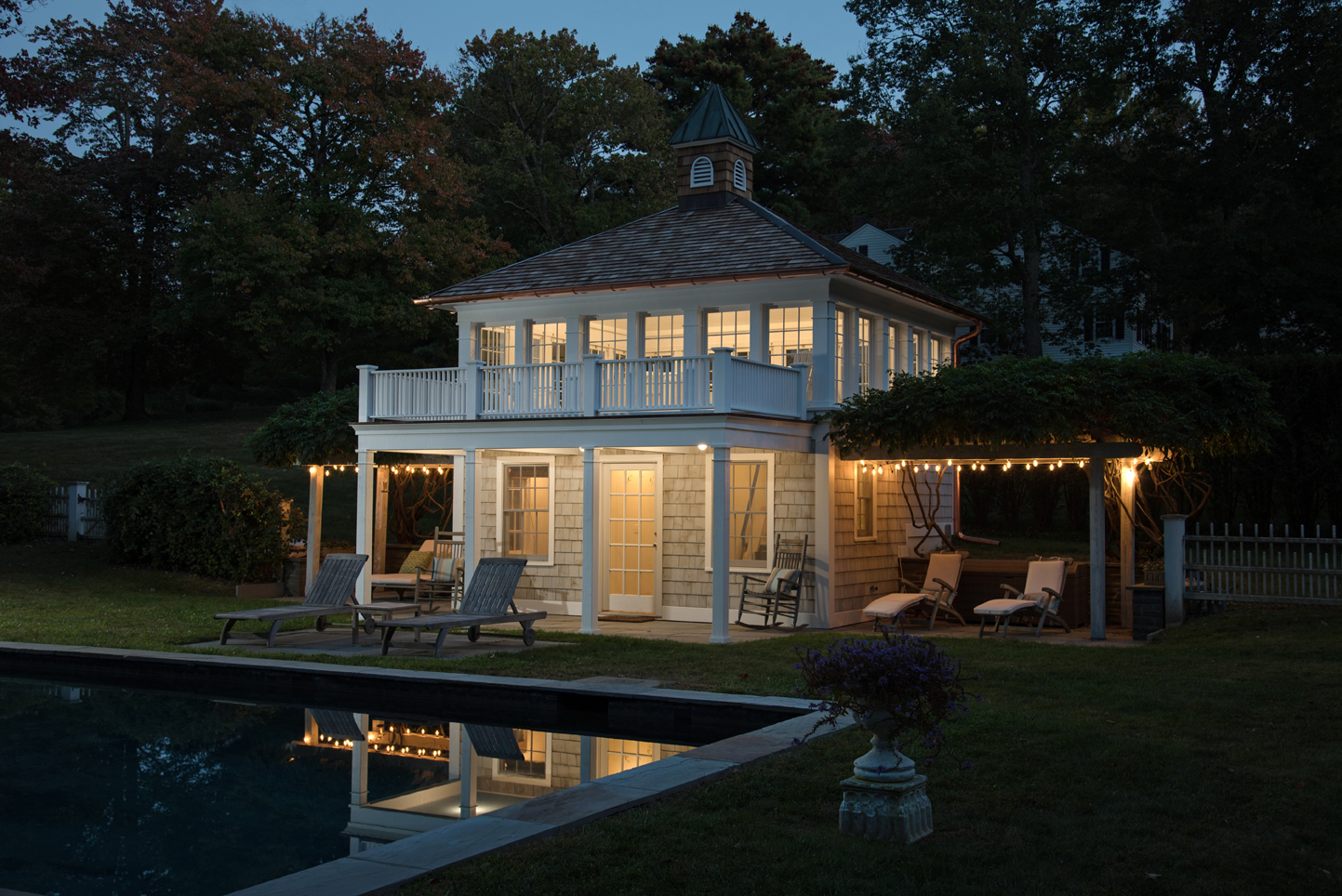 Side View Pool House