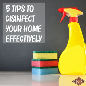 tips to disinfect home